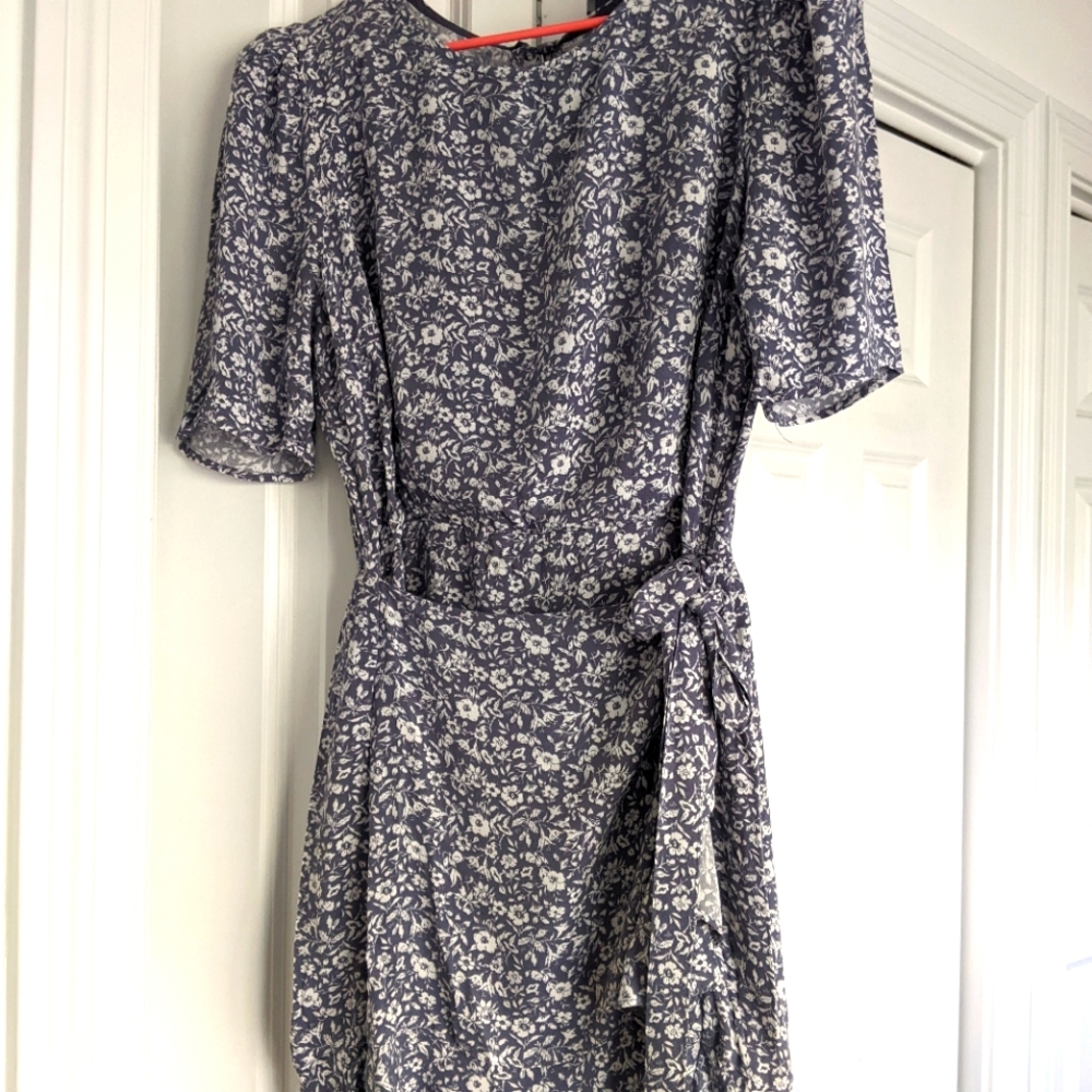 Sleeved wrap dress